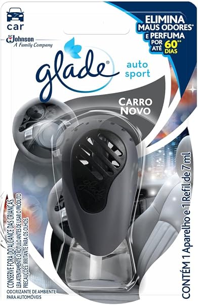 Glade Auto Sport Aparelho e Refil Carro Novo 7ml